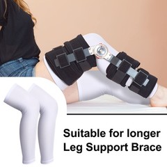8 PCS Knee Brace Undersleeve Sleeve Closed Patella Compression Leg Large