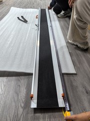 2PCS 700 lbs Folding Wheelchair Ramp Aluminum Mobility Ramp Portable