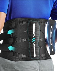 Lower Back Pain Relief Brace, Ergonomic Carbon Fiber Support, Ultra-Thin Adjusta