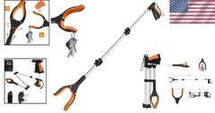 Compact 43” Grabber Reacher with Foldable Design: Ideal for Home & Mobility Aids