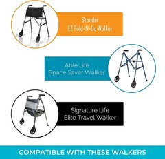4pcs Replacement 6inch Walker Wheels, 6 Inch Rollator-Wheels for Adults, Seniors