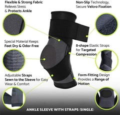 Ankle Support Brace, Adjustable Compression Ankle Braces for Sports Protection