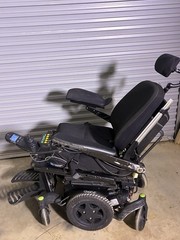 Q500 Electric Wheelchair Used All 5 Speeds Work All Controls Work Except Legs