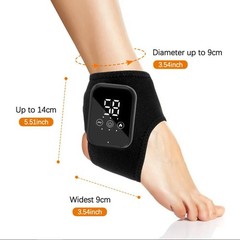 2x Electric Foot Ankle Massager Heating Vibration & Hot Compress Pain Relief