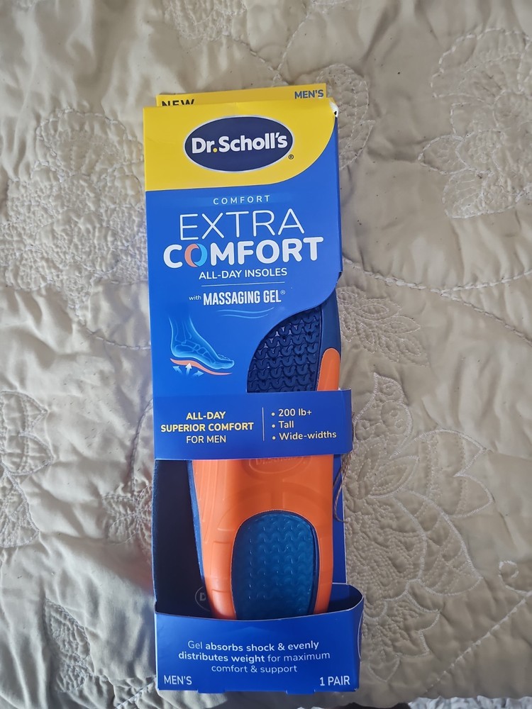 Dr Scholls Extra Comfort Massaging Gel Insoles Mens 8-14