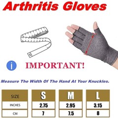 Medical Arthritis Gloves Compression Copper Pain Relief Hand Wrist Support Brace