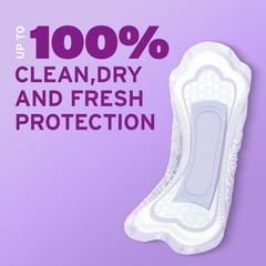 4 Drop Moderate Absorbency Incontinence Pads – Long Length, Zero Odor, 16 Pack
