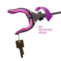 Grabber Reacher Tool-Long 32 Inch Aluminum Foldable Pick Up 32″ 2-Pack, Pink
