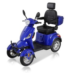 800W 4-Wheel Heavy Duty Mobility Scooter 60V/20Ah 31 Miles for Seniors 500lbs