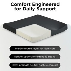 Axiom One General Purpose Cushion, 20 x 20 Inches – Pre-Contoured Seat Cushio…