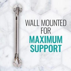 Toilet Grab Bar Grab Rail Handicap Bathroom Support Heavy Duty Steel 24 Inch New