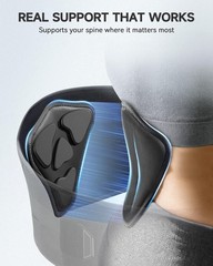 Back Brace for Lower Back Pain – Wide Lumbar Panel, 7 Stays & 3D Triangle Pad…