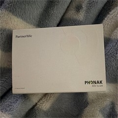 Phonak PartnerMic Rechargeable Remote Microphone w/ USB Plug Silver/Black