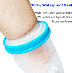 100% Waterproof Leg Cast Cover for Showering, Reusable Adult Short Leg Cast Prot