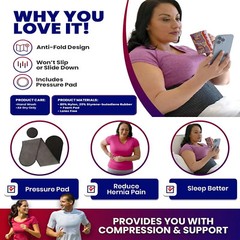 Umbilical Hernia Belt for Men and Women Compression Abdominal Support Binder
