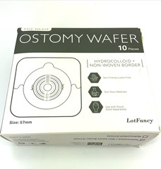 8 LotFancy Adhesive Skin Barriers w/ Non-Woven Border Two-piece system Ex 2028