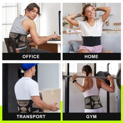 Copper Back Braces for Lower Back Pain, Breathable Lumbar Support Belt for Me…