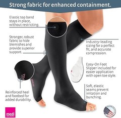 Mediven 20102 PLUS Calf High Open Toe 30-40mmHg Compression Socks – Beige – II