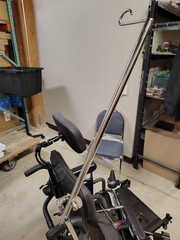 Sunrise Quickie Power Manual Wheelchair IV Pole Angle Adjustable Tilt In Space