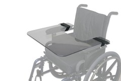 Rehabilitation Advantage 1/4 Inch Polycarbonate Wheelchair Tray X-Wide Size