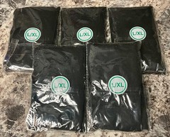 5 Pairs Mens/LadiesKnee High copper compression Socks, 15-20 mmhg, size L/XL.