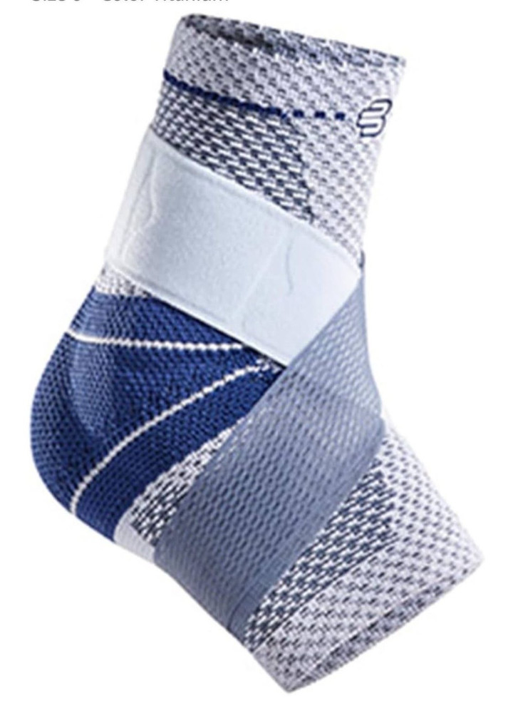 Bauerfeind MalleoTrain Plus Ankle Brace Extra Stability RIGHT FOOT Size 6 Titan