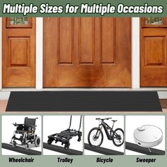 1″ Rise Threshold Ramps for Doorways, 2000 Lbs Load Capacity, 35.5″ Wide Natu…