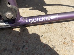 quickie gp rigid wheelchair frame 15 1/2 seat
