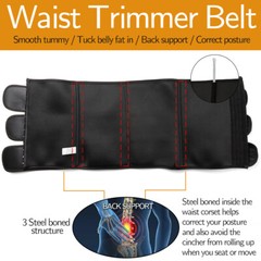 Lumbar Lower Waist Belt Brace Sciatica Pain Relief Herniated Back Support Girdle
