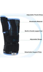 Wrist Brace with Thumb Support,Thumb Spica Splint Left Hand Medium De Quervain’s