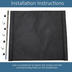 Nylon Wheelchair Seat Upholstery Replacement – 18″x16″ Comfortable Design
