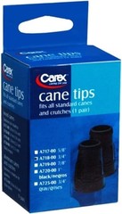 Versatile Black Cane Tips – 4 Count Rubber for Ultimate Traction and Durability