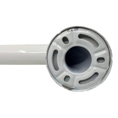 White Powder Coated Steel Grab Bar for Bath and Shower Safety 18 Inches WF447
