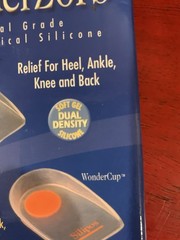 Silipos Wonder-Spur Soft Silicone Heel Cups Blue 1 pair/pkg