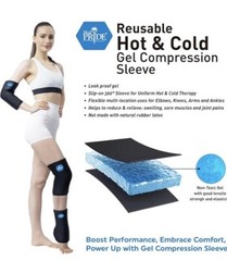 Med Pride Hot & Cold Gel Compression Sleeve for Elbow Knee Arm – New