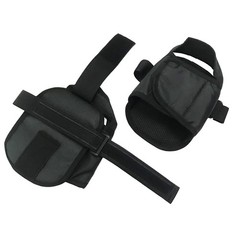 DOPHO Wheelchair Shoe Holder Straps Safety 1 Pair (Pack of 1), Black