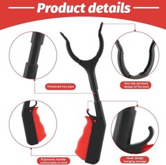 4PCS Heavy Grabber Tool Industrial Pick Up Stick Hand Grip Reach Trash Reacher