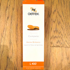 Aetrex Compete L400 Orthotic Insoles Full Length Anti-Microbial Women US 12