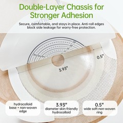 20ct One Piece Drainable Colostomy Bags Ostomy Ileostomy Supplies Cut-to-Fit