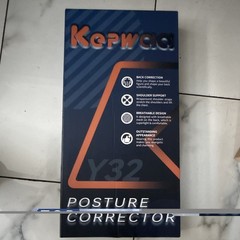 Kepwaq Posture Corrector Back Support Brace Adjustable Y32 Black/Yellow