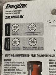 NEW Energizer Size 13 HearingAid Batteries, Free Ship,16 Zinc Batteries 0Mercury