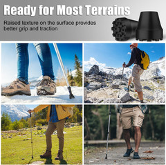 Rubber Tip for Trekking Poles Hiking Sticks Walking Canes Ski Poles Replacement