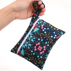 PHOGARY Reusable Menstrual Pads, Bamboo Cloth Pads 9 Piece Set, Colorful-b