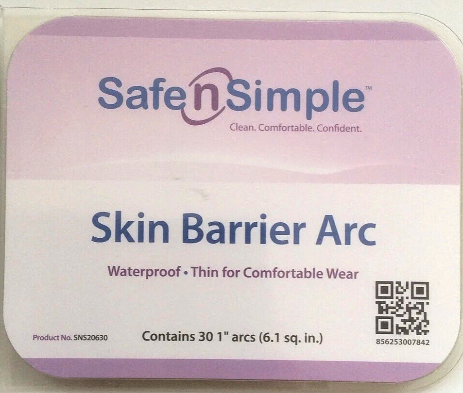 30 Pcs Safe N Simple SNS20630 Ostomy Skin Barrier Arc Exp 2026-28