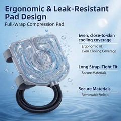 Ice Machine for Knee Surgery Cold Therapy with Auto Timer & Leak-Proof Bucket
