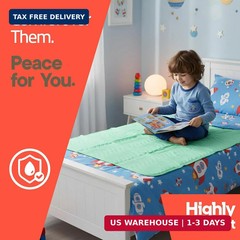 Washable Underpads Medium 18″ x 24″ (Pack of 1) – Reusable Waterproof Bed Pad fo