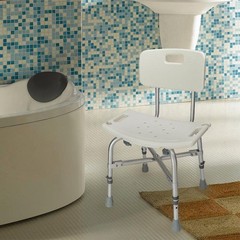 Bariatric 7 Height Adjustable Shower Stool Chair Bath Tub Seat Safety 450 lbs