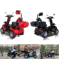 R&B 1000W 60V 20AH Four wheel Travel Mobility Scooter battery Motor Adult Senior