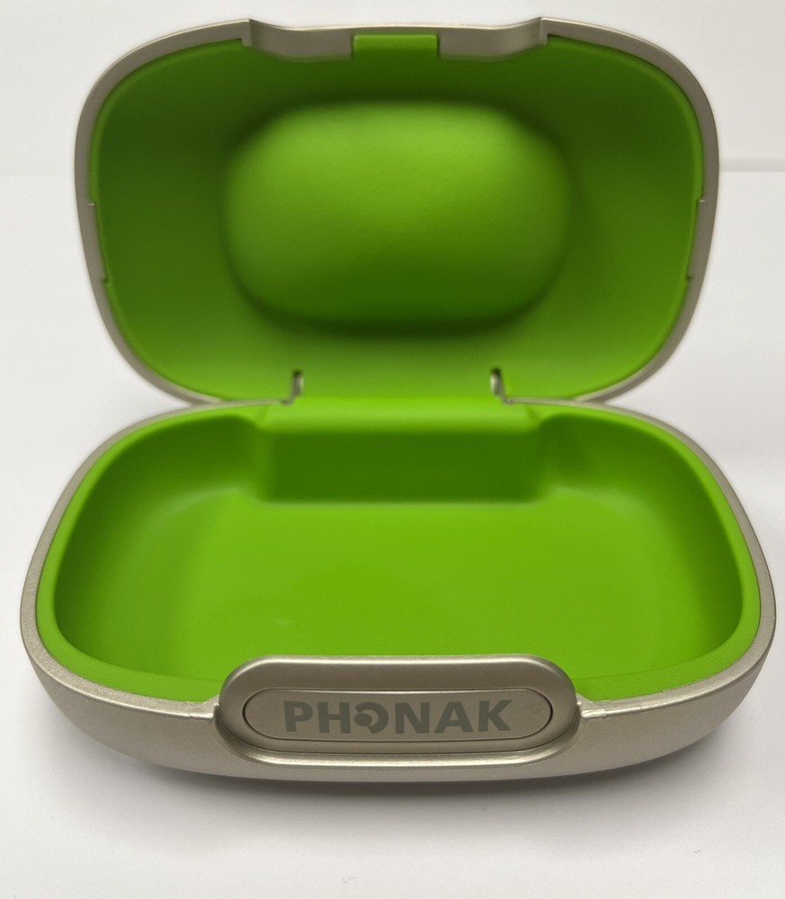 New Phonak Hearing Aid Case Size Large Approx 3.75 x 2.5 x 1.25 Inches.