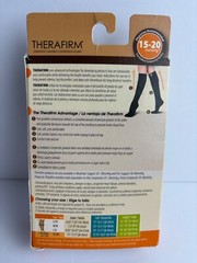 TheraFirm Compression Large White Trouser Socks 15-20mmHg Medical